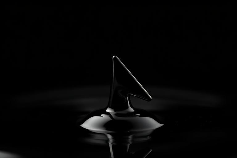 Textura ferrofluido representando Colagem Inteligente